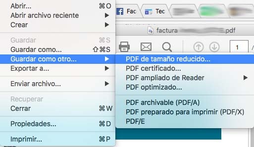reducir tamano de un pdf
