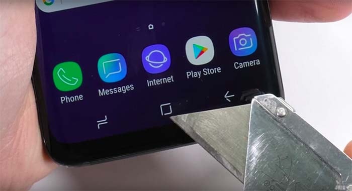 test de dureza del galaxy s9