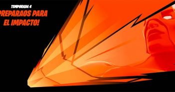 Una imagen oficial de la 4ª temporada de Fortnite muestra un superhéroe muestra un superheroe fortnite