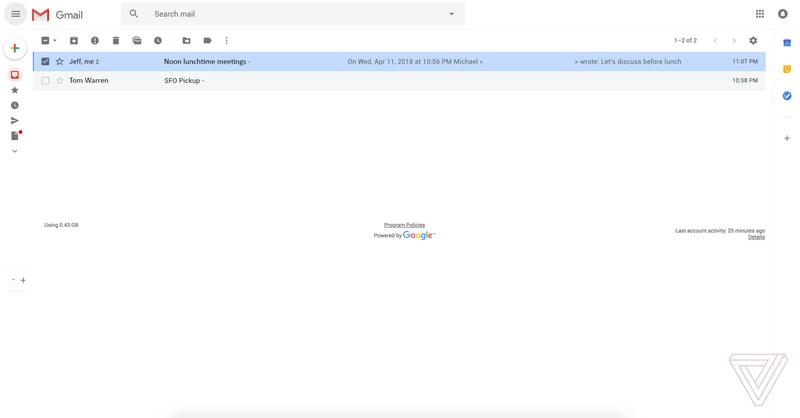 nuevo diseno de gmail