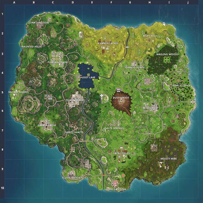 cambios del mapa de Fortnite en la temporada 4