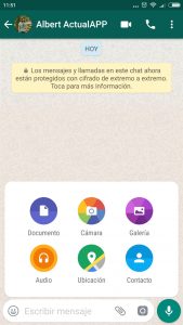 enviar una foto a traves de whatsapp