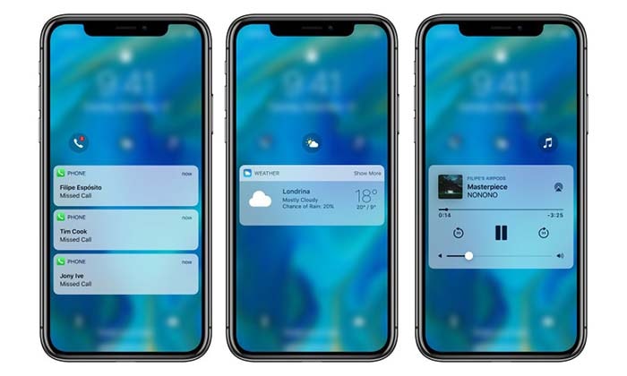 pantalla de bloqueo del iphone en ios 12