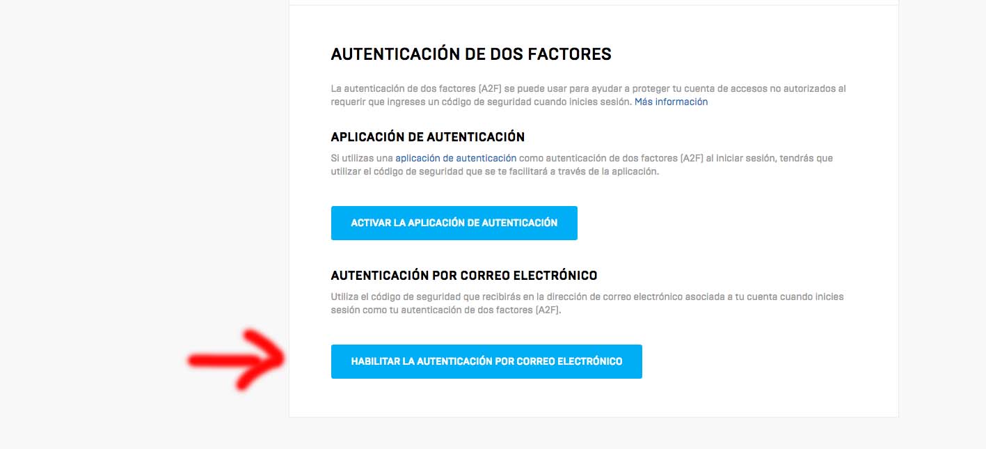 autentificacion en dos pasos de fortnite