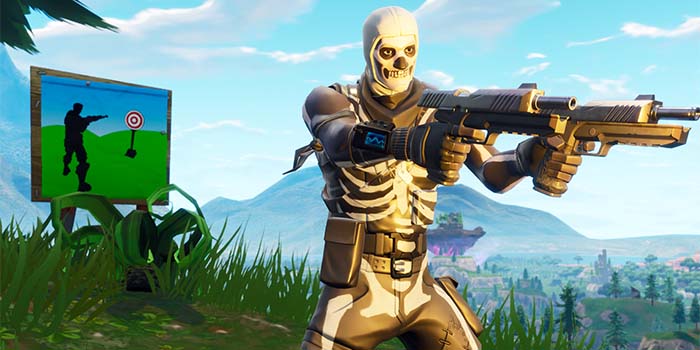 Mapa con las galerías de tiro de Fortnite (desafío semana 4, temporada 6)