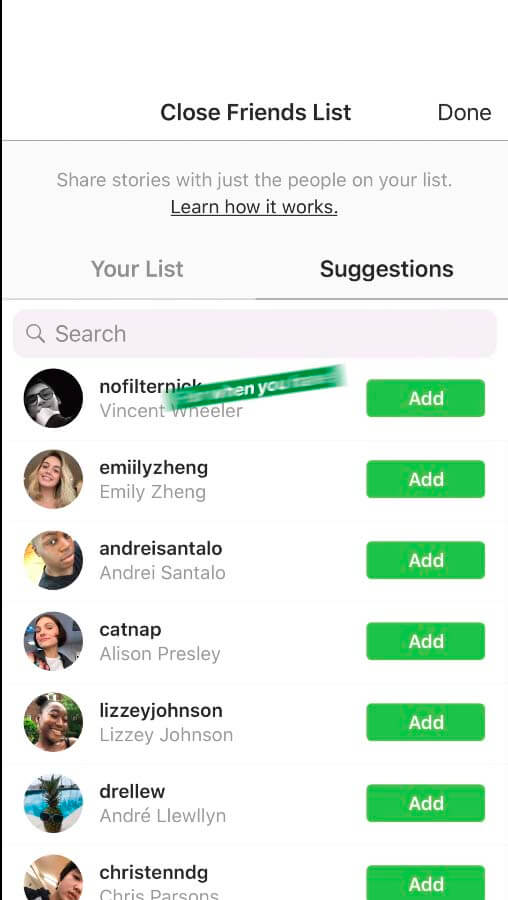 Instagram Stories con tus mejores amigos