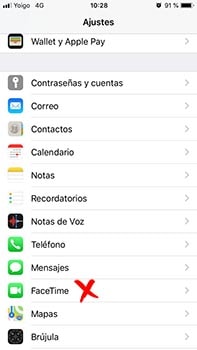 desactivar facetime