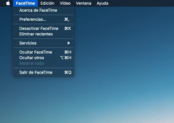 desactivar facetime