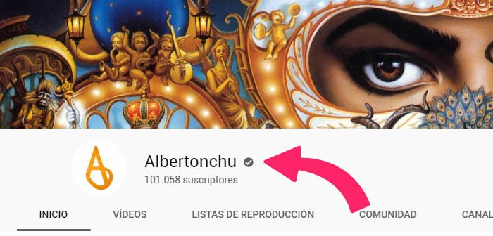 insignia de verificación en youtube