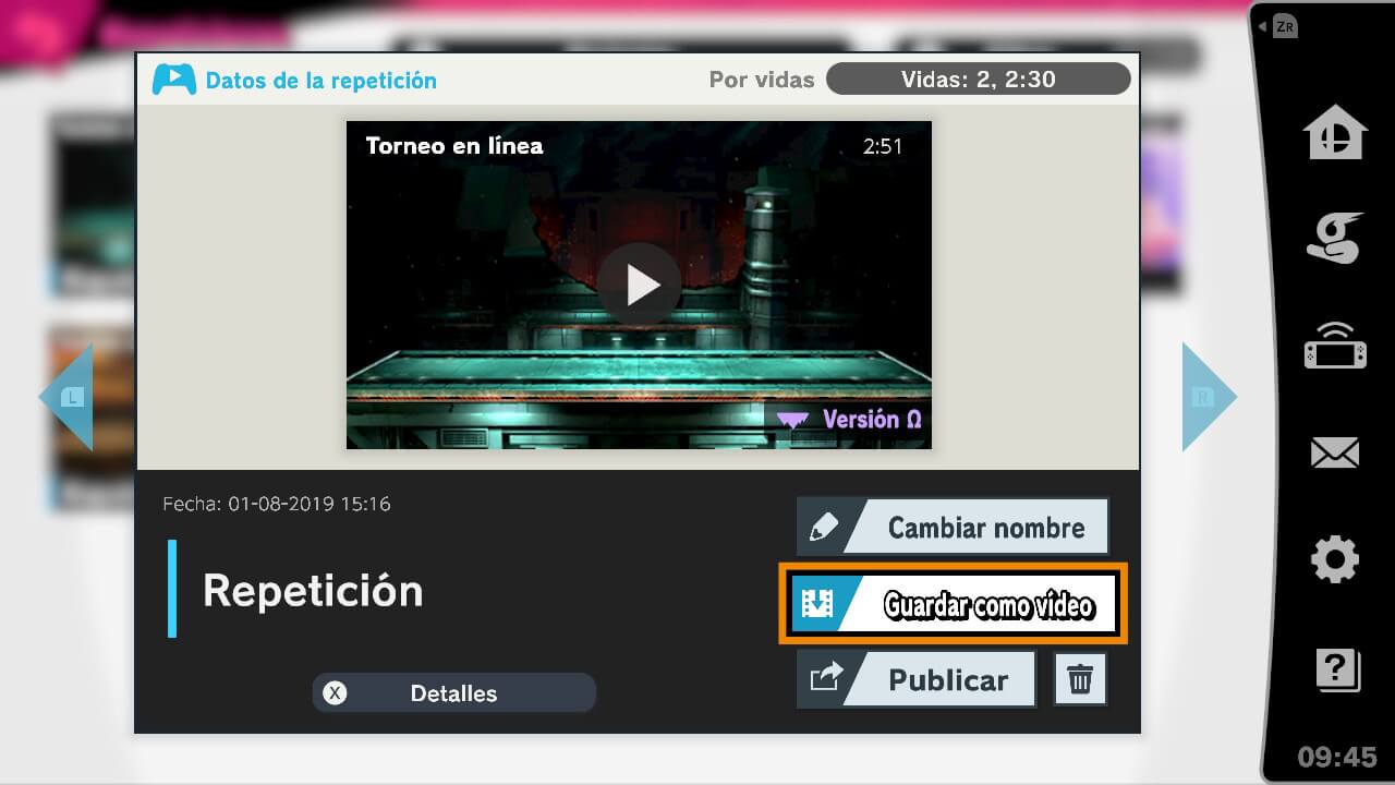 extraer los vídeos de Super Smash Bros. Ultimate