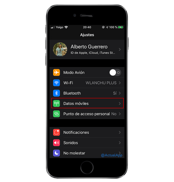Modo de Datos Reducidos de iOS 13