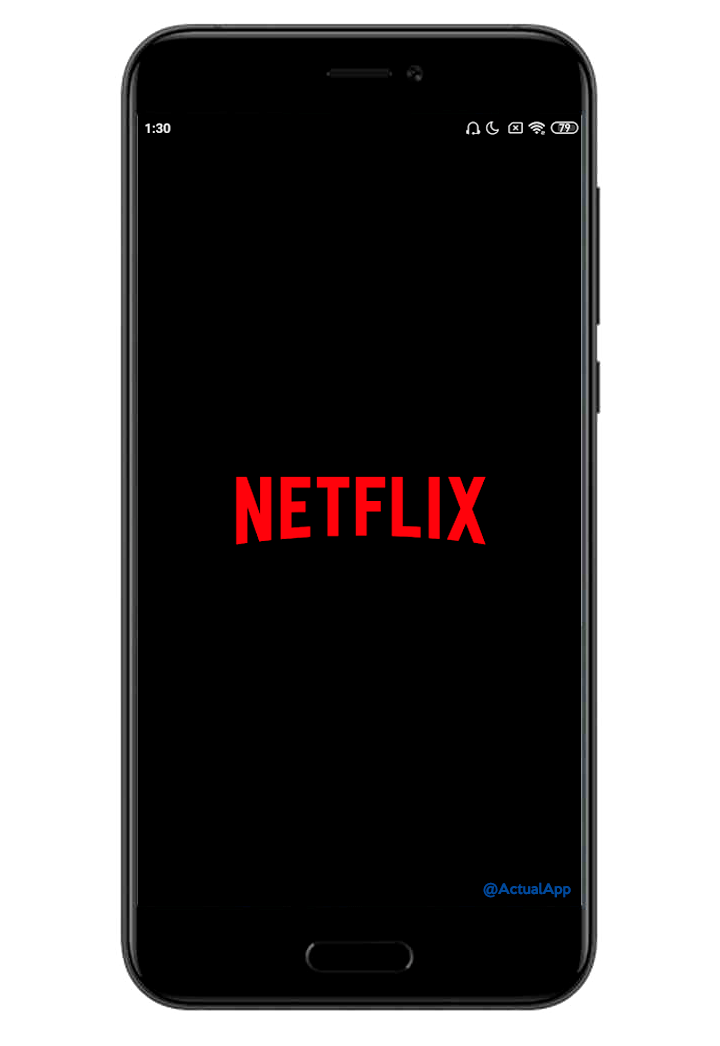 Aplicación de Netflix en dispositivo