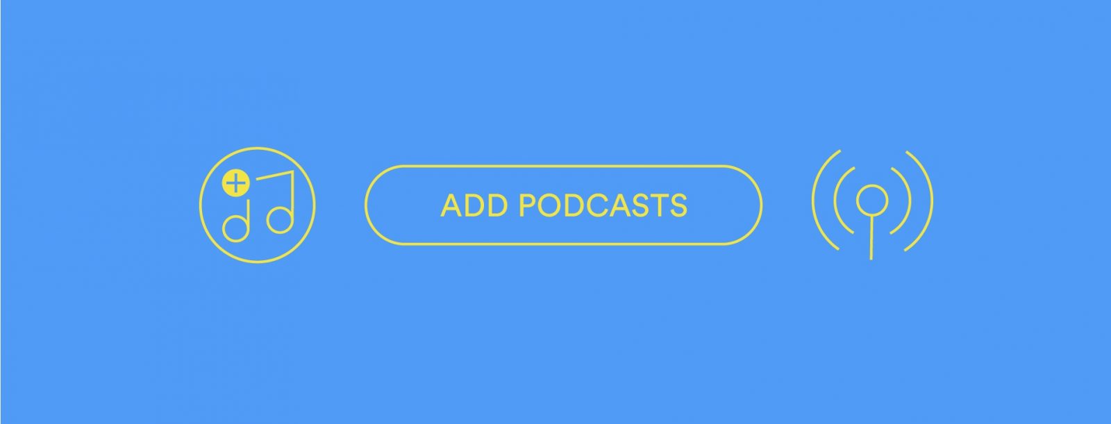 podcast en una lista de reproducción de Spotify