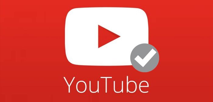 insignia de verificación youtube