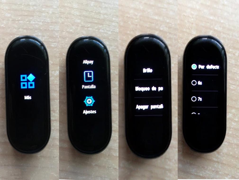 pantalla mi band 4