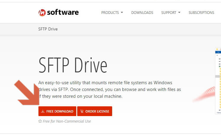 web de sftp drive