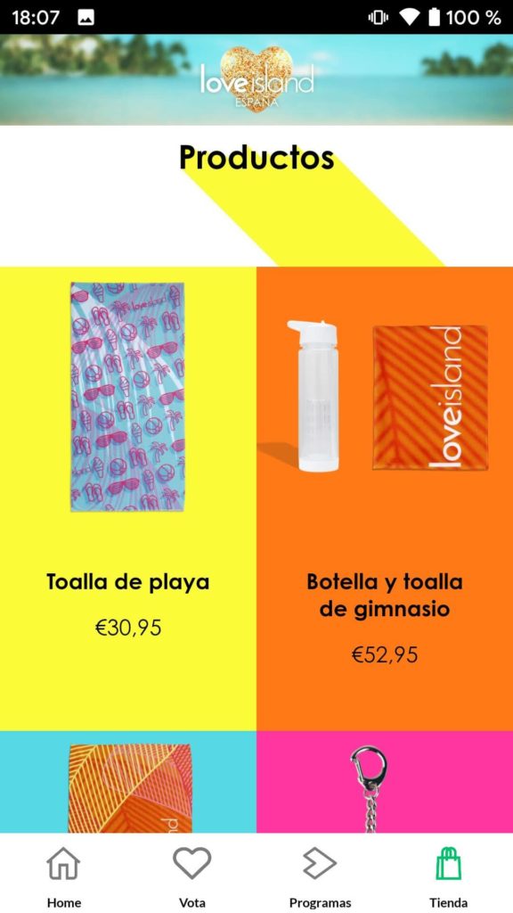 love island app tienda