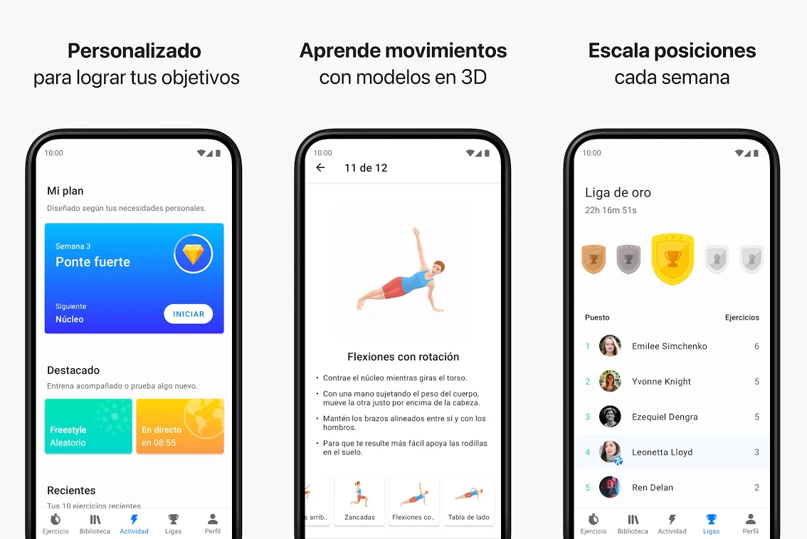 seven ejercicios app