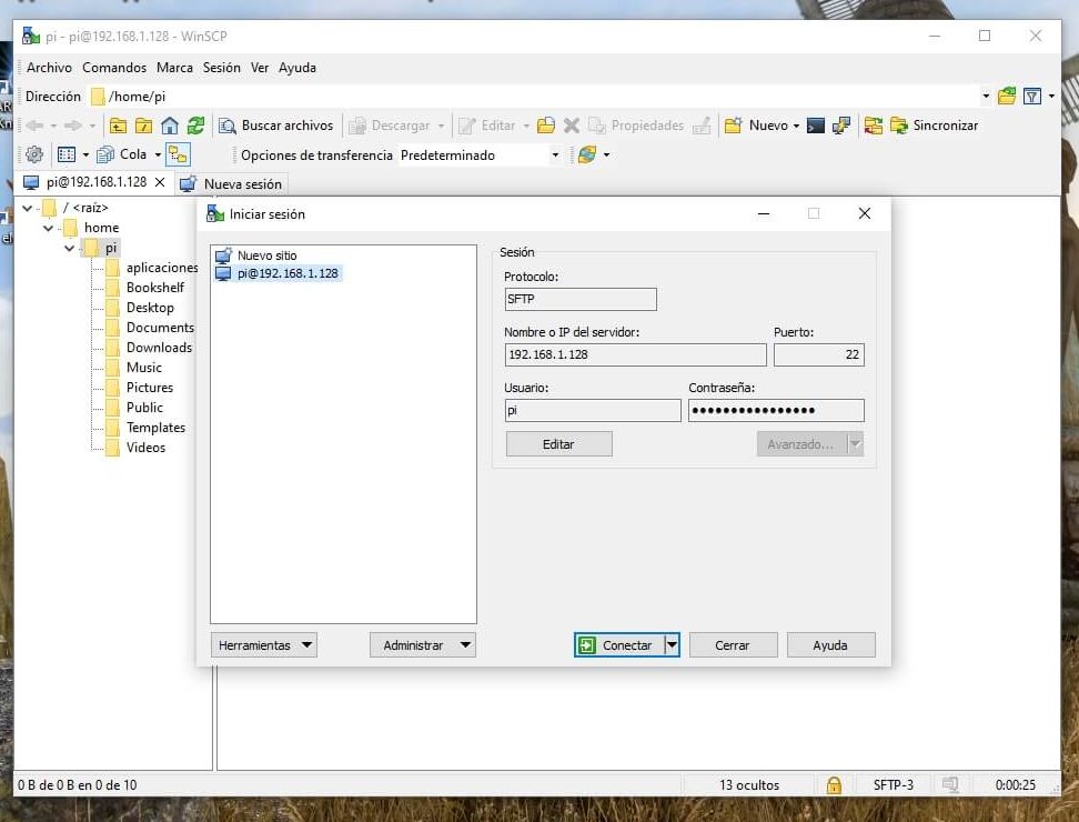 winscp windows raspberry