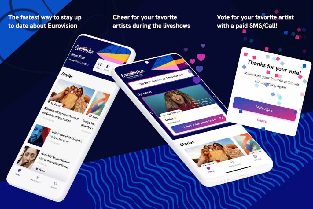 Descárgate la app de EUROVISIÓN 2021 y VOTA a tu país favorito