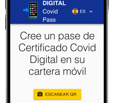 covid pass generar pagina web