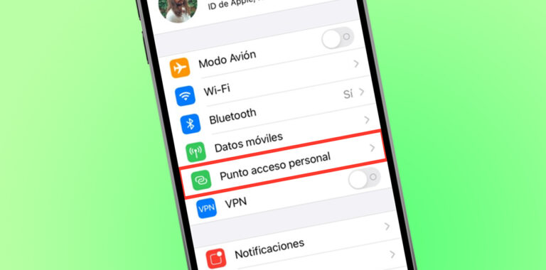 punto de acceso wifi iphone