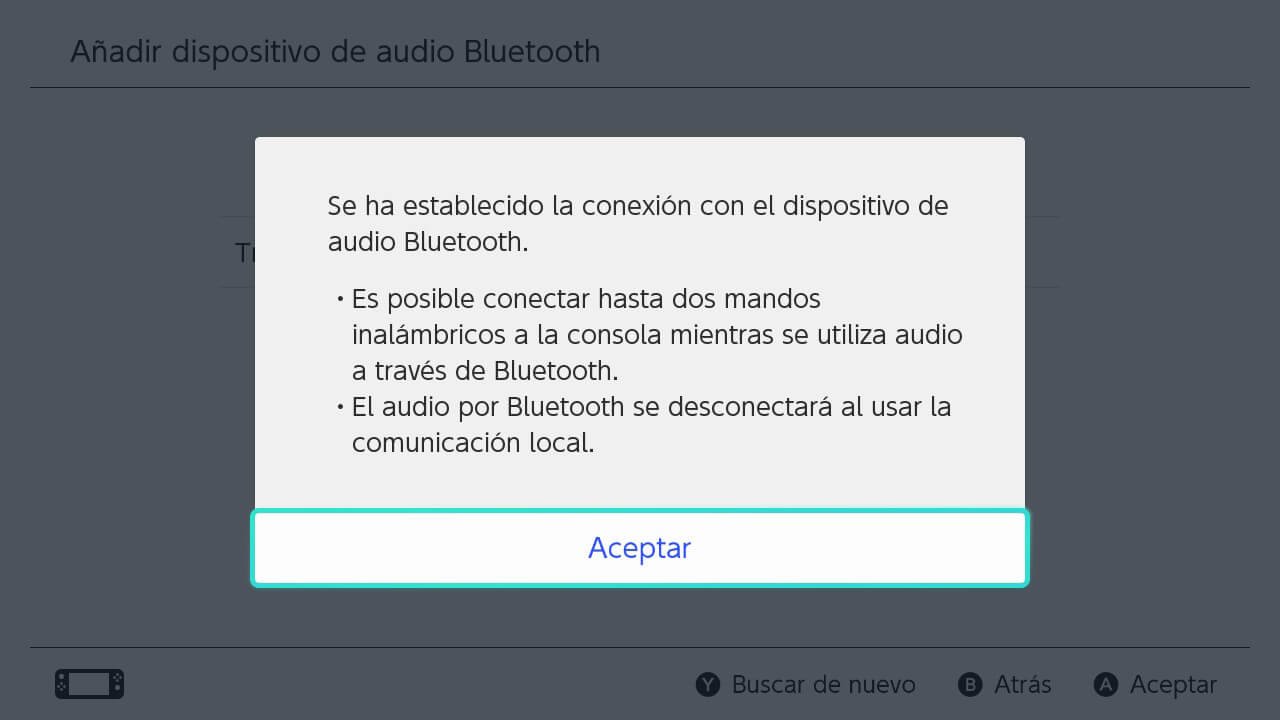 auriculares bluetooth conectados a nintendo switch