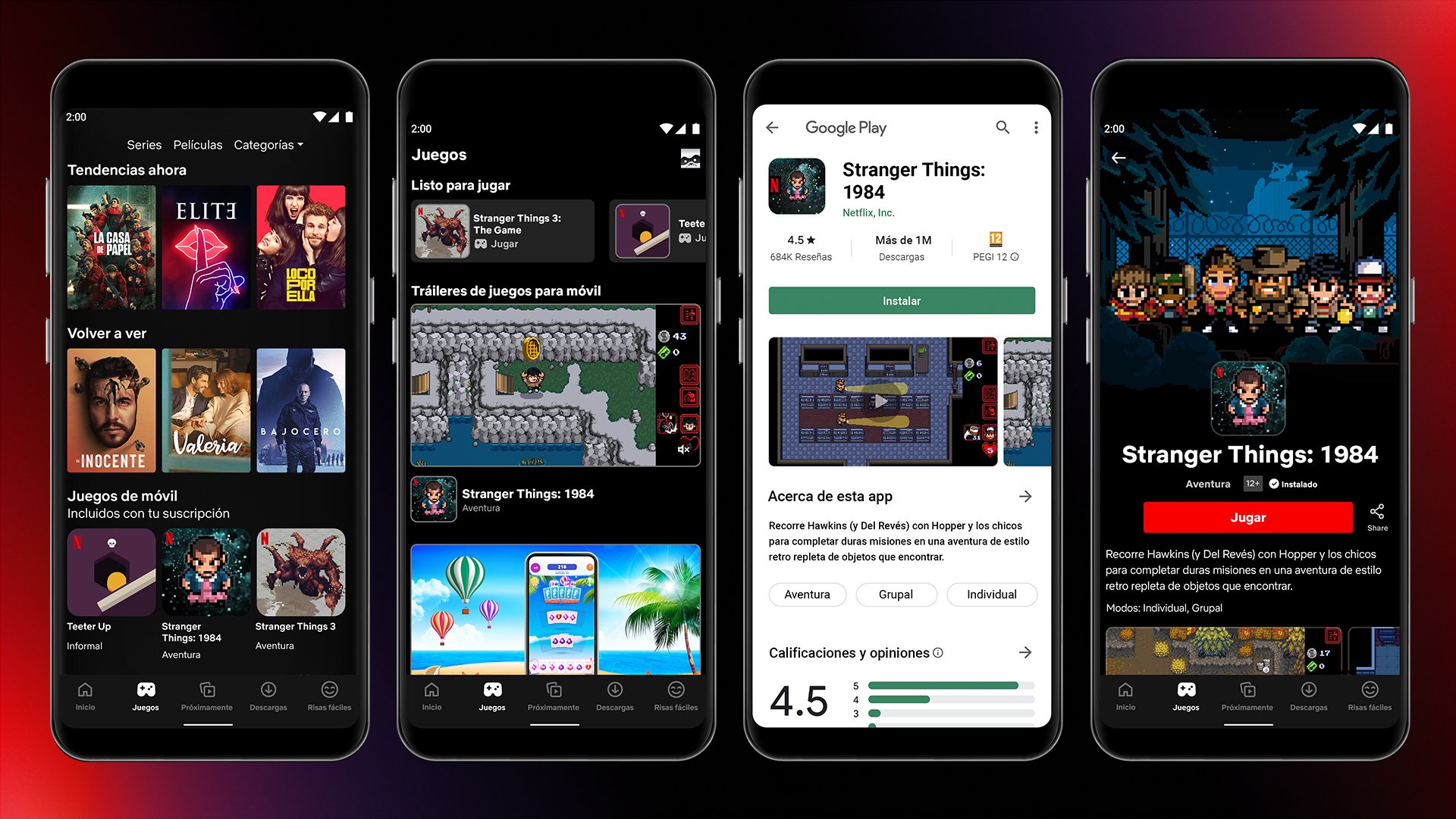 netflix videojuegos app