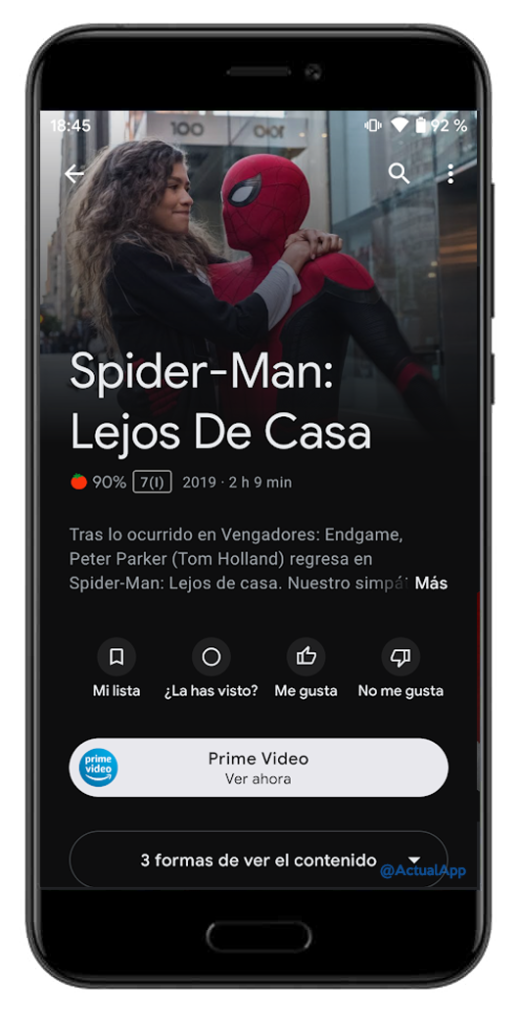 google tv spiderman