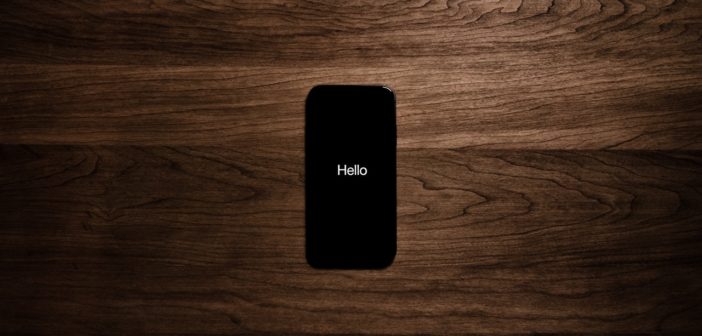 iphone boot hello