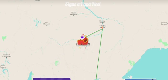 sigue a papa noel en directo