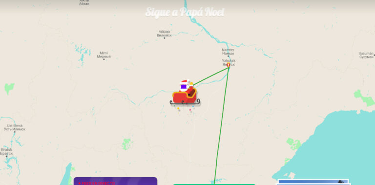 sigue a papa noel en directo
