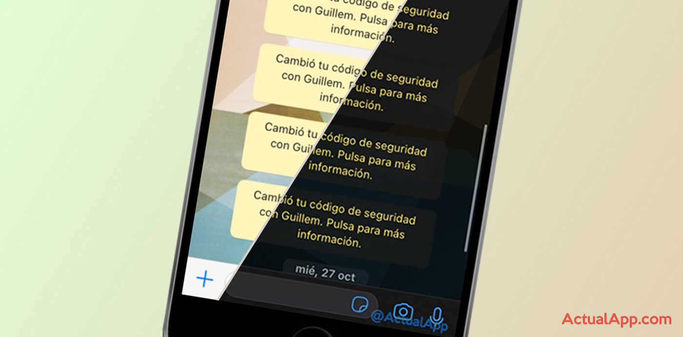 whatsapp fondo de pantalla modo claro modo oscuro