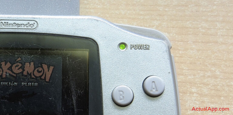 gameboy advance gba power led