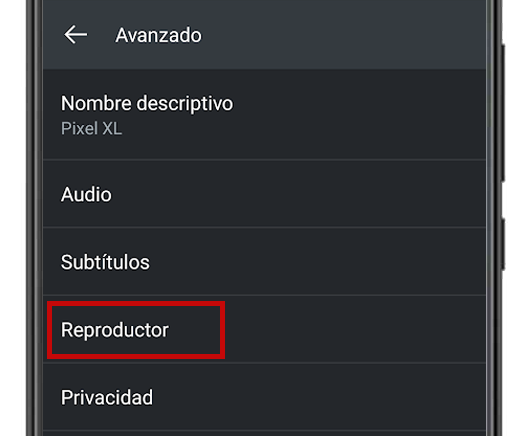 plex configuracion reproductor