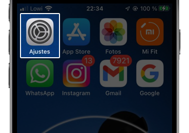 iphone ajustes