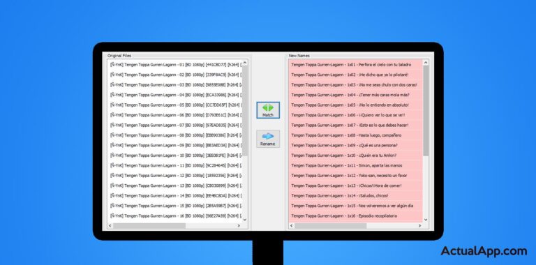 renombrar episodios