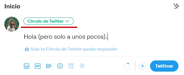 círculos twitter