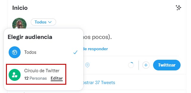 círculos twitter