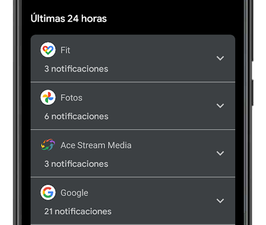 historial notificaciones android 24 horas