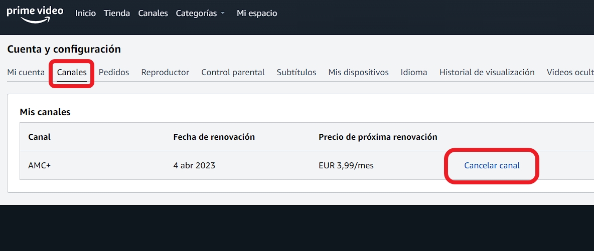 canales prime video