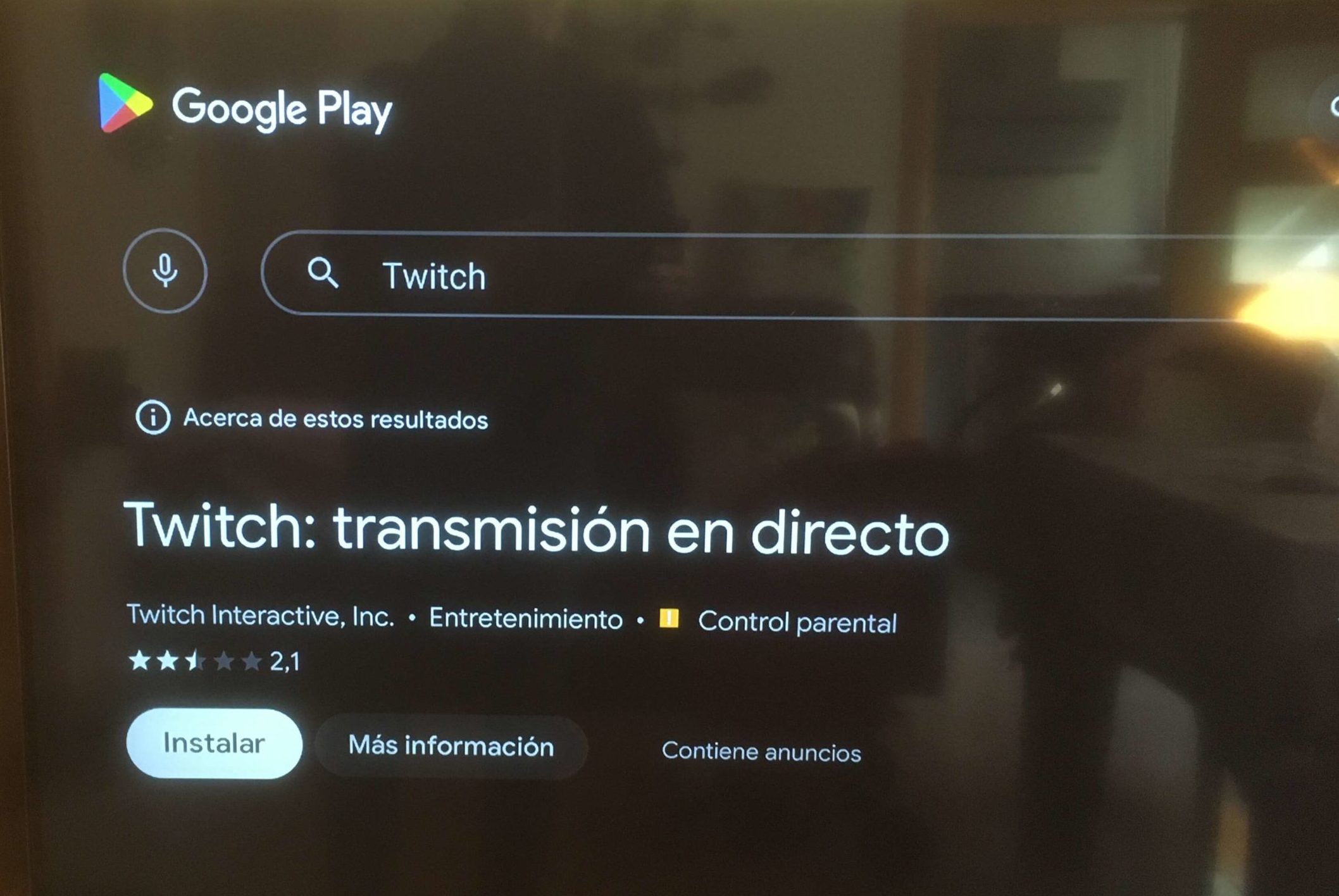 descargar twitch google play android tv