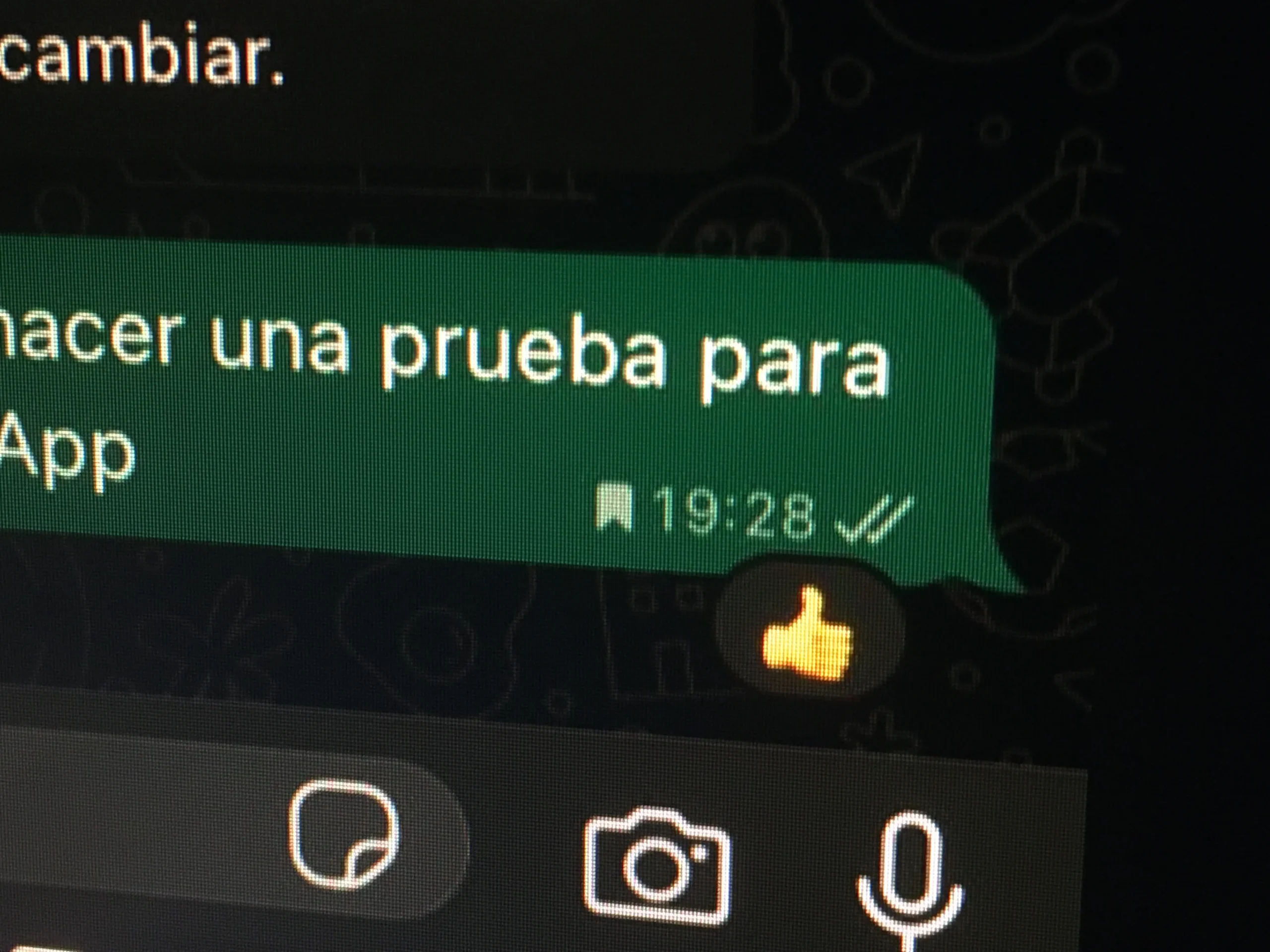 conservar mensaje whatsapp bandera icono