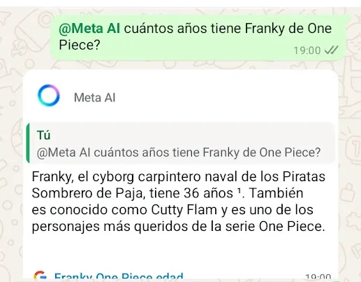 whatsapp meta ai chat