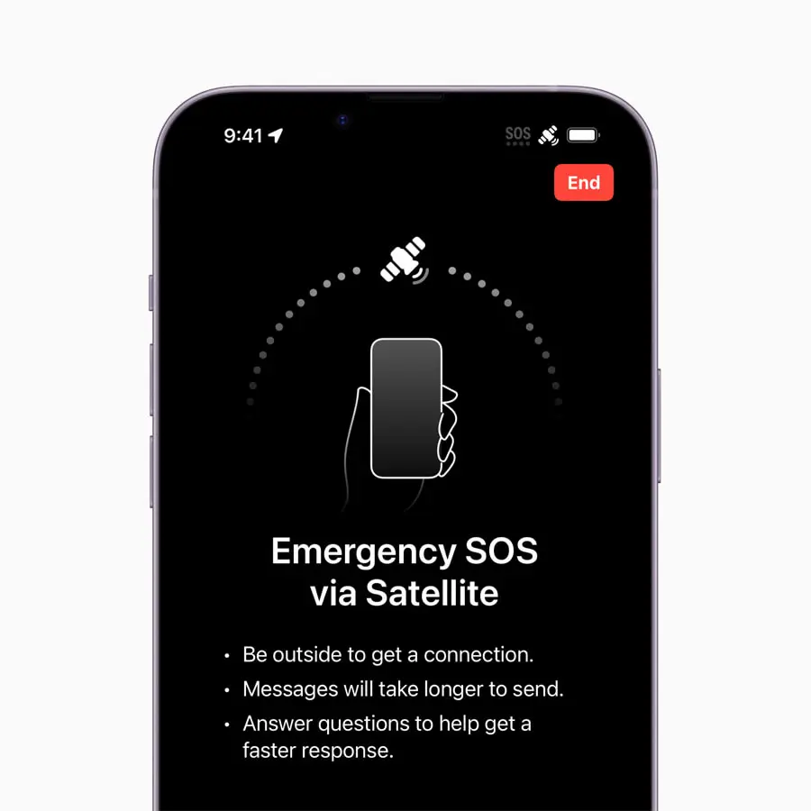 SOS en iPhone